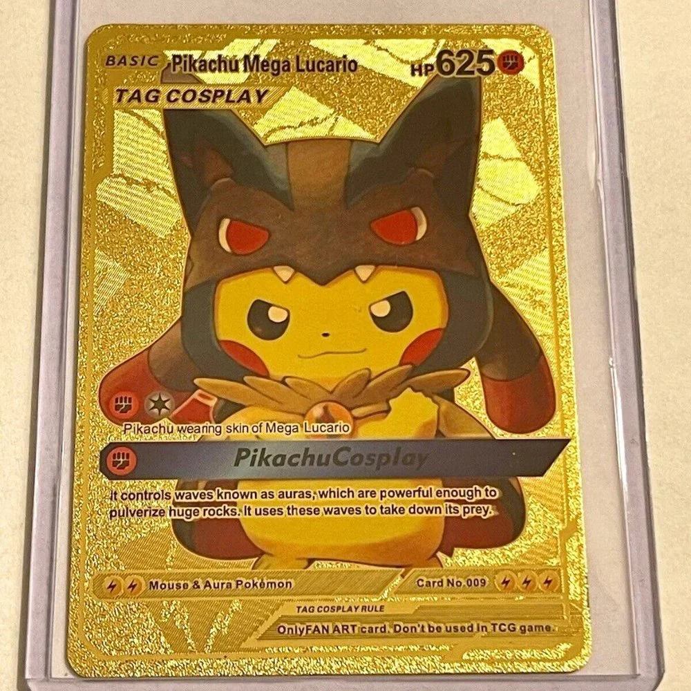 Pokemon | Toys | Pikachu Mega Sableye And Pikachu Mega Lucario Cosplay Pair  Golden | Poshmark